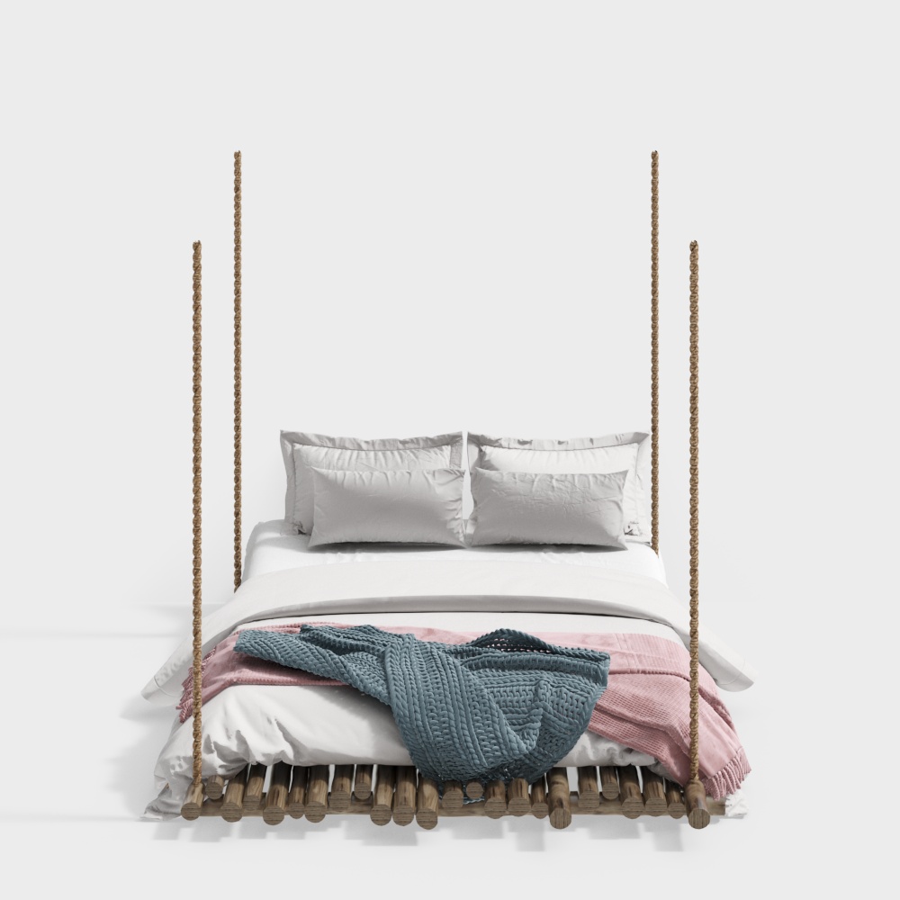 Hamac en bois pour chambre d'amis