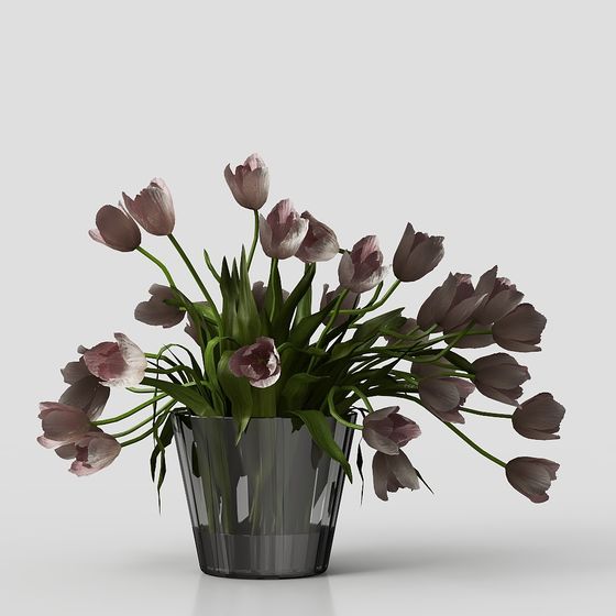 Tulip Bouquet 3D Model