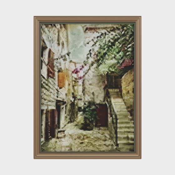 Stone Pathway 3D model - Low Poly and High Detail