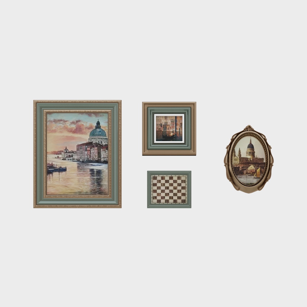 Amerikanischer kombinierter Wandkunst