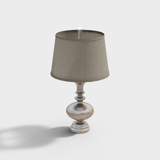 Vintage Table Lamp 3D Model for Modern Aesthetics