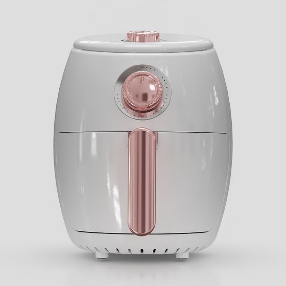 Elegant Air Fryer 3D model for Modern Kitchens