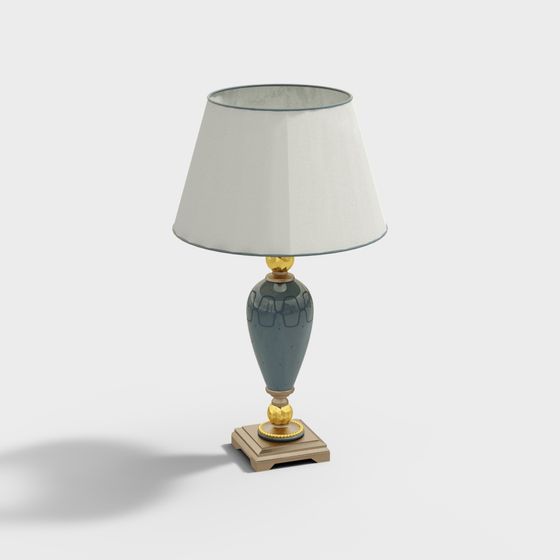 Elegant Table Lamp 3D model for Modern Interiors