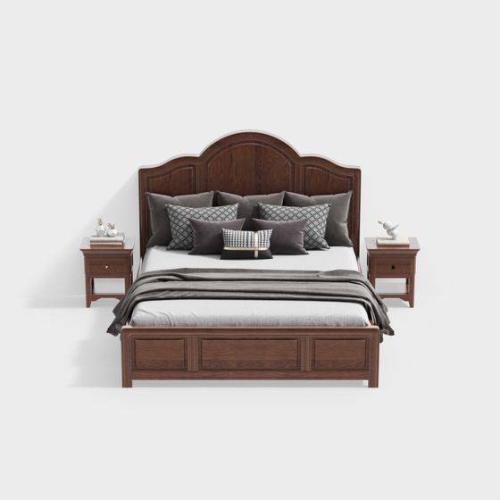 Cozy Retreat Bed 3D model