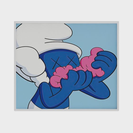 Kaws 3D Model: Vibrant Low-Poly Art for Creatives