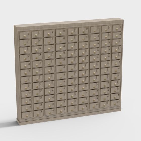 Urban Storage Cabinet 3D model for Creative Spaces
