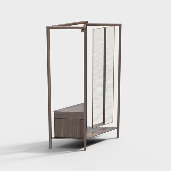 Minimalist Coat Rack 3D model for Stylish Interiors