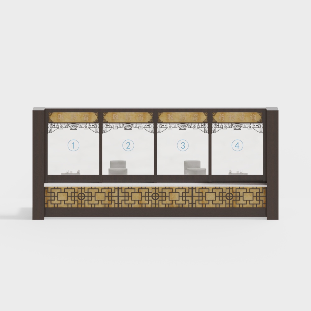 Chinese medicine pharmacy consultation window