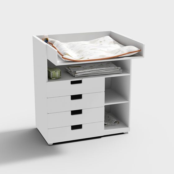 Minimalist Baby Changing Table 3D model