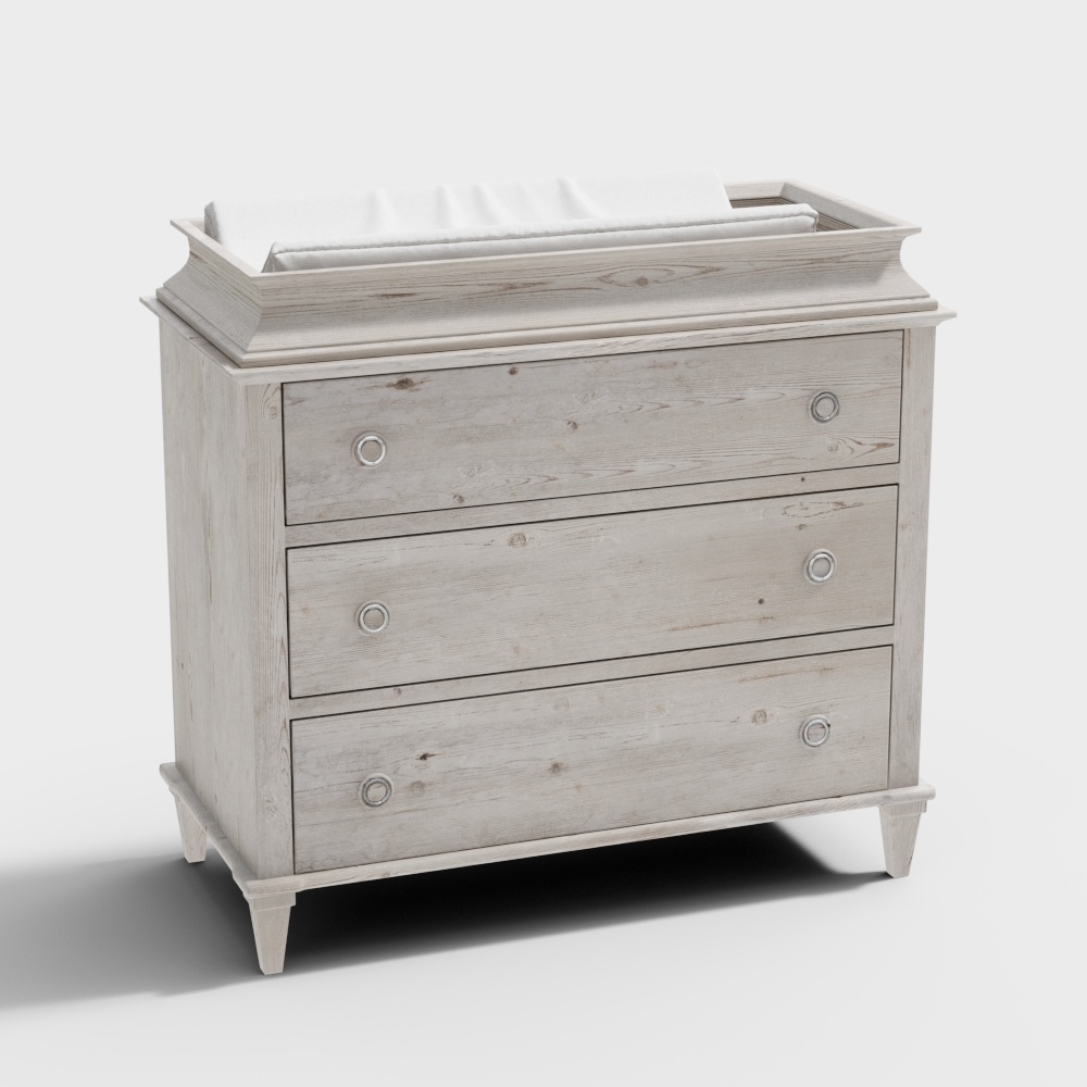 Diaper care table in hospital mother and baby room