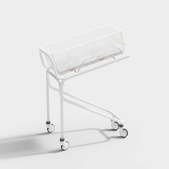 Diaper care table in hospital baby bath center