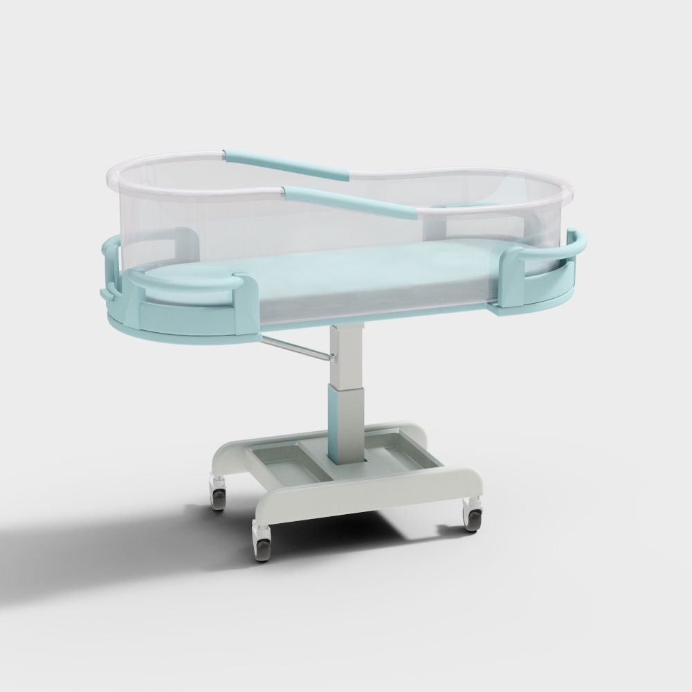 Diaper care table in hospital mother and baby room