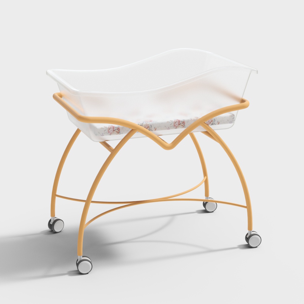 Diaper care table in hospital baby bath center