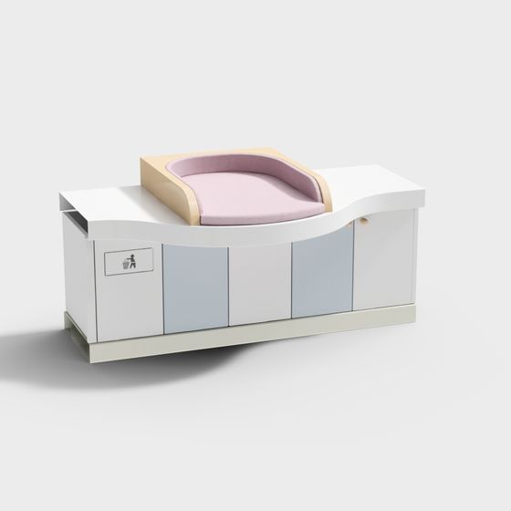 어머니와 아기 방 기저귀 돌보기 테이블