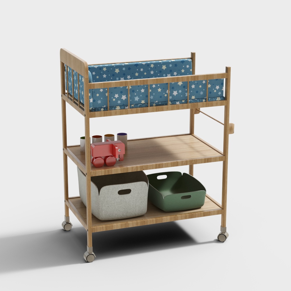 Diaper care table in hospital mother and baby room