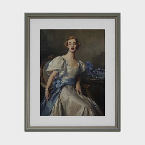 Elegant Lady Portrait 3D model