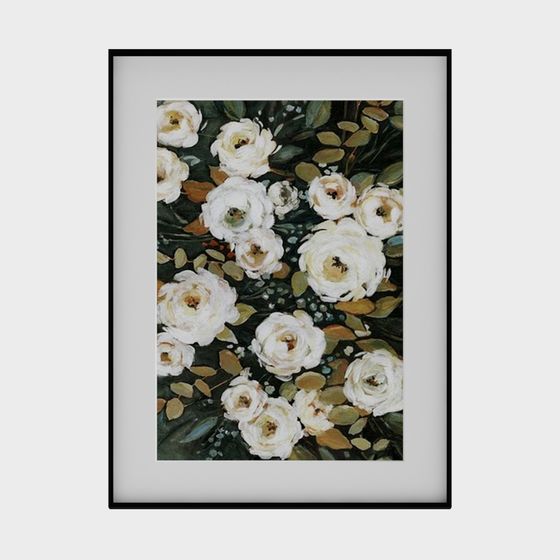 Serene Low-Polygon Flower Garden 3D model