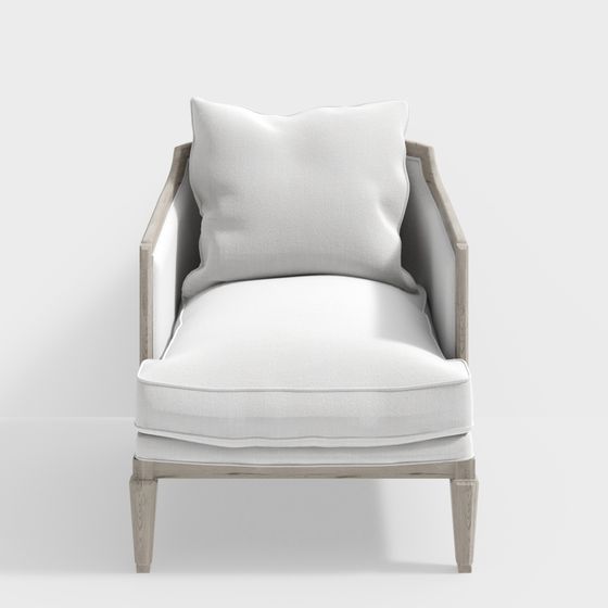 Cozy Corner Chair 3D model for Modern Spaces
