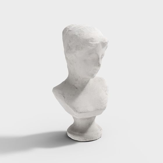 Marble Maiden 3D Model - Capturing Timeless Beauty