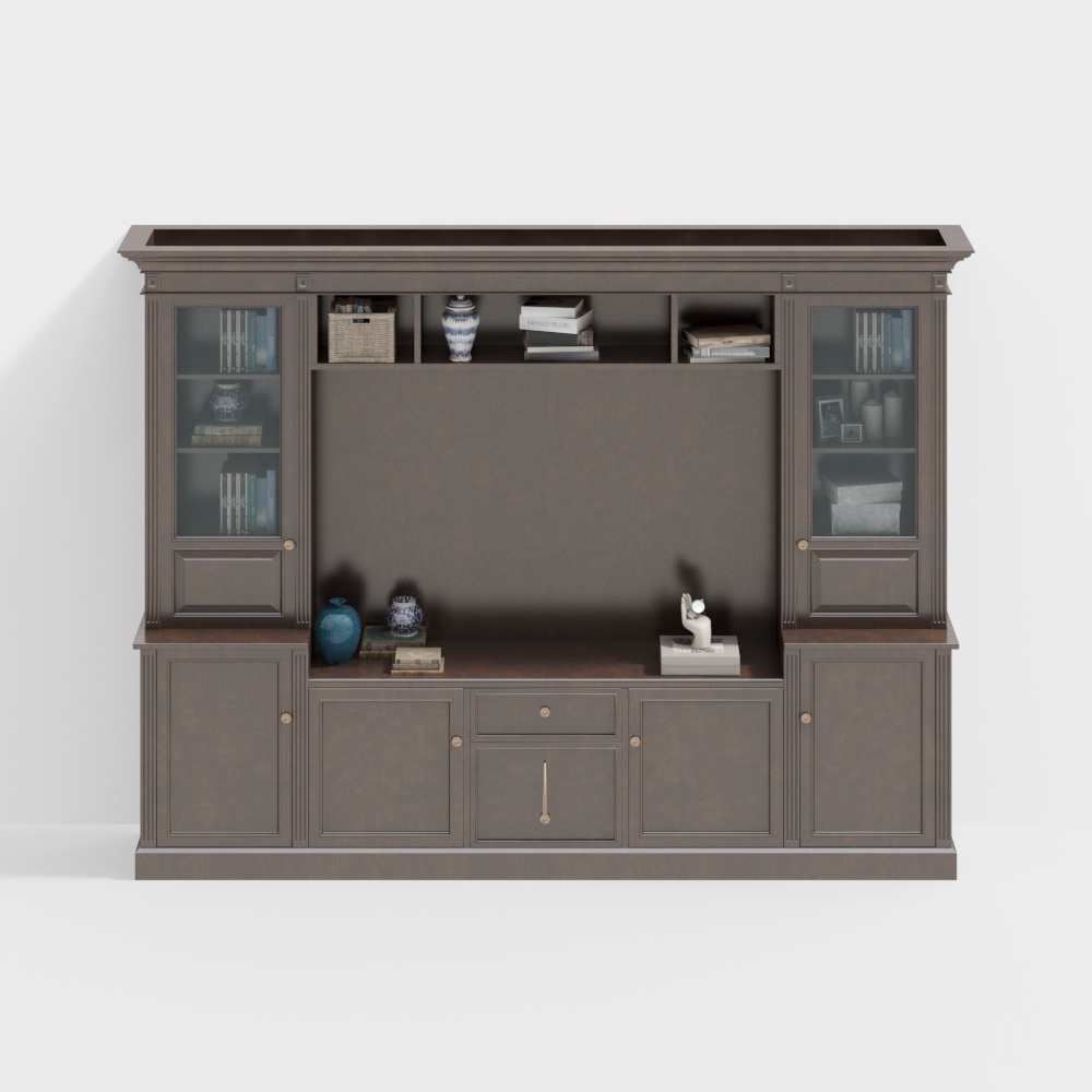 ตู้หนังสือสไตล์อเมริกัน