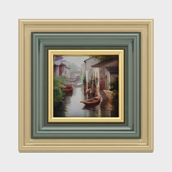 Tranquil Jiangnan Water Town 3D Model