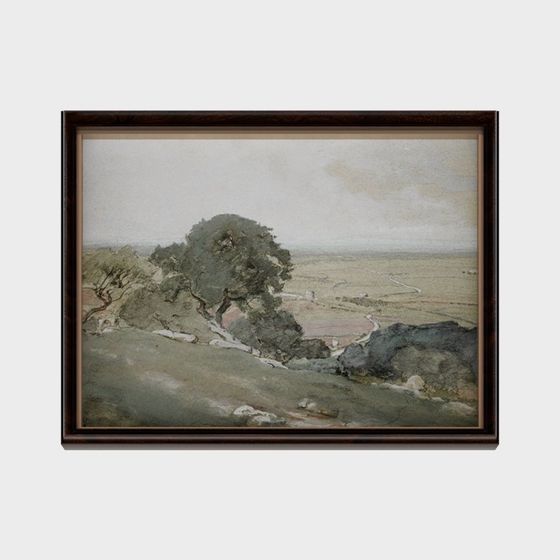 Idyllic Landscape 3D model for Tranquil Spaces