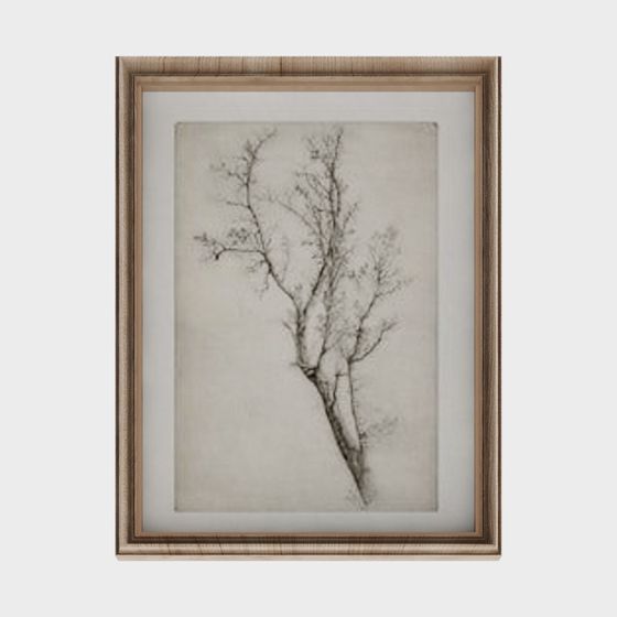 Low Poly Tree 3D Model for Winter Scenes