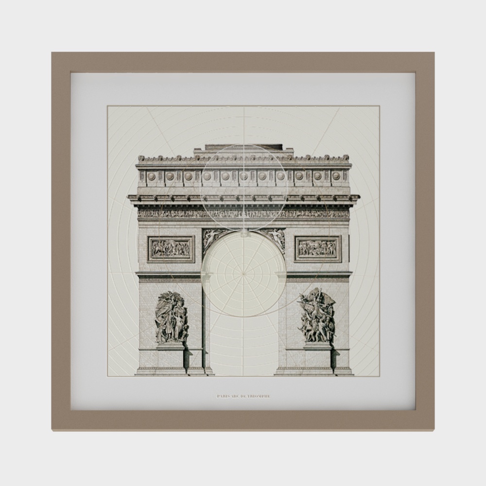 Low-Poly Arc de Triomphe 3D model