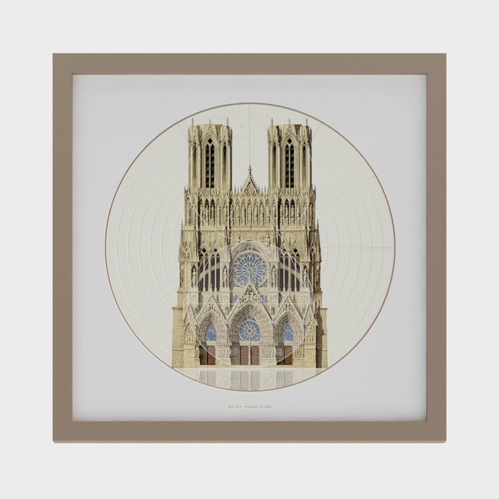 Notre Dame Cathedral Low-Poly 3D model