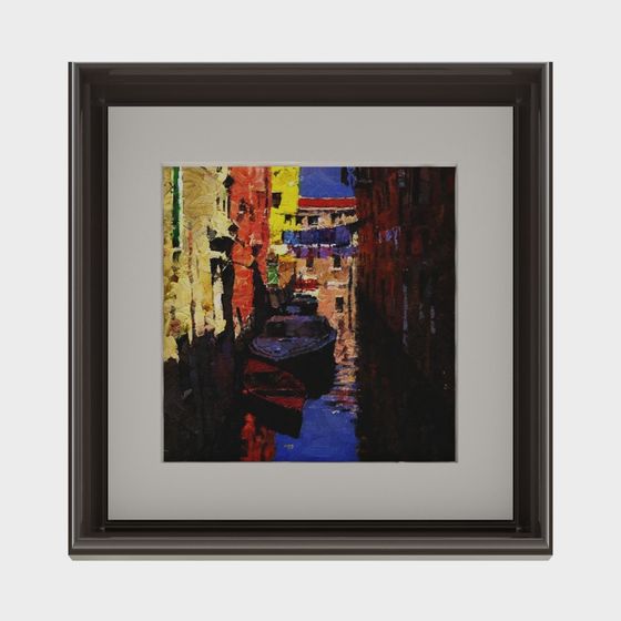 Colorful Venetian Waterway 3D model for Creative Projects