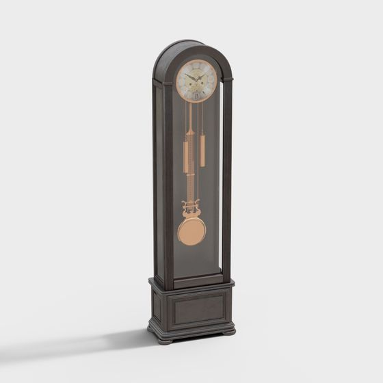 Vintage Floor Clock 3D model