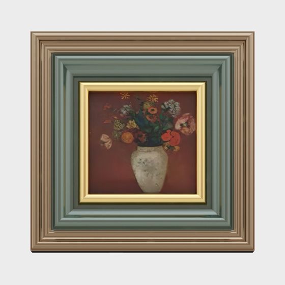 Retro Vase Painting 3D model for Creative Projects