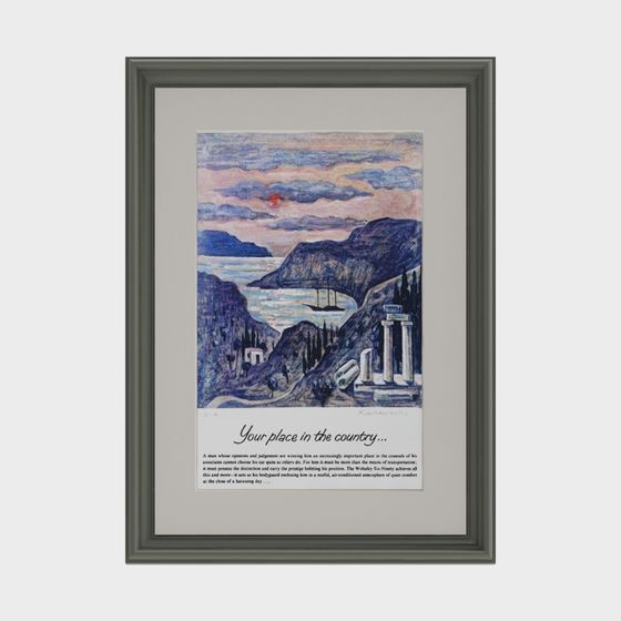 Low Polygon Sunset Landscape 3D model