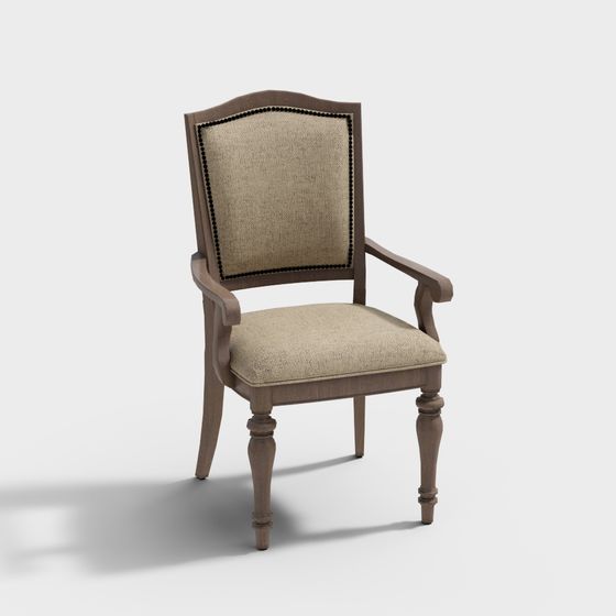 Vintage Armchair 3D Model for Stylish Interiors