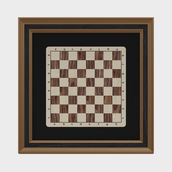 Artistic Low Poly Chessboard 3D Model