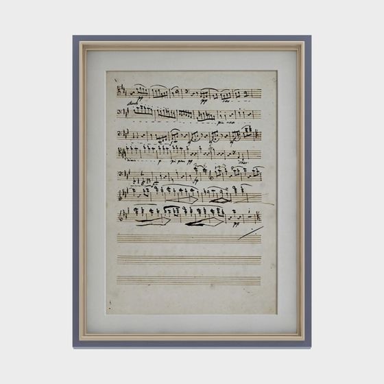 Classic Sheet Music 3D model for Artistic Projects