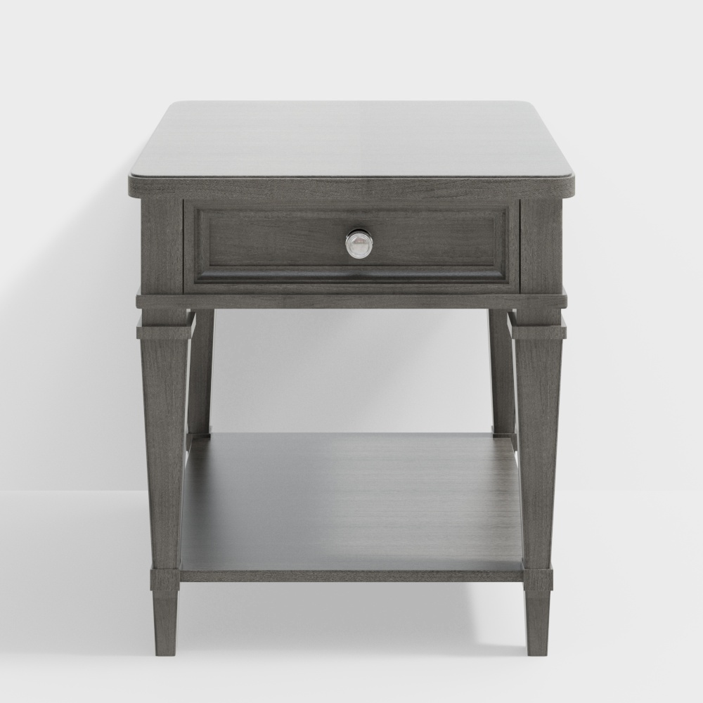 Elegant Minimalist Side Table 3D model