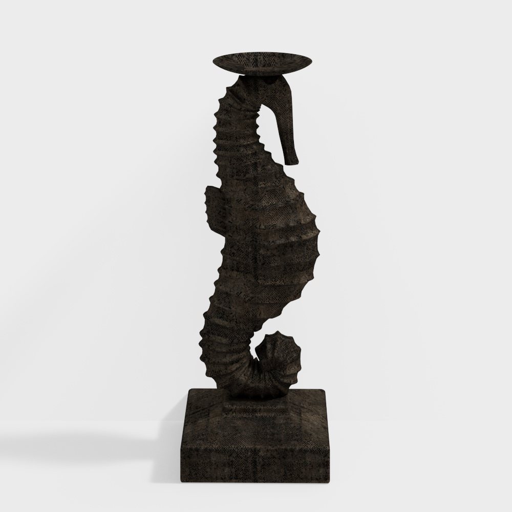 Seahorse Candle Holder 3D model