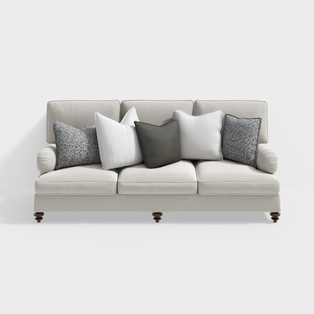 Sofá de tres personas americano