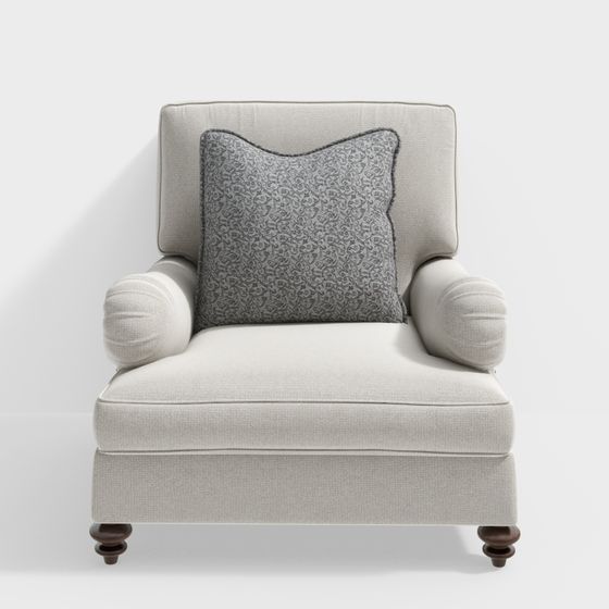 Cozy Retreat Single Sofa 3D model