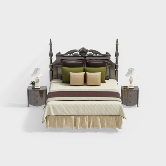 Royal Retreat 3D model Bed