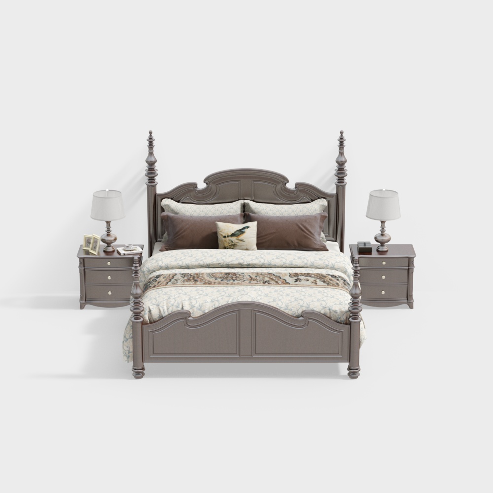 American double bed combination