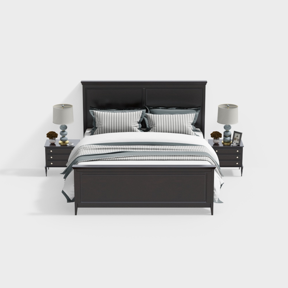 American double bed combination