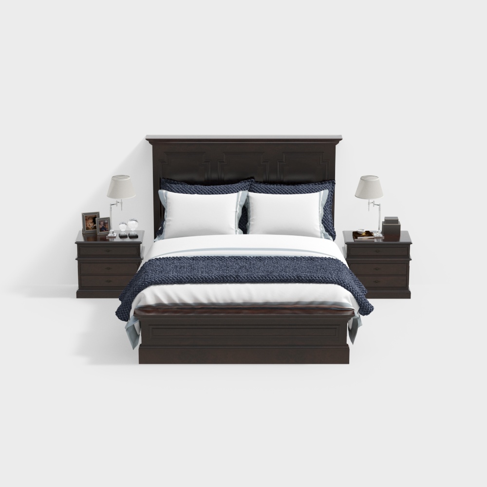 미국 더블 침대 조합