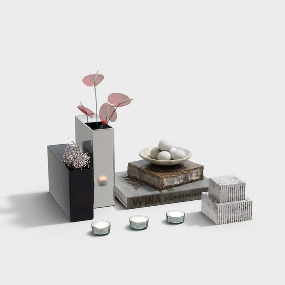 Urban Serenity Corner 3D model for Creative Spaces