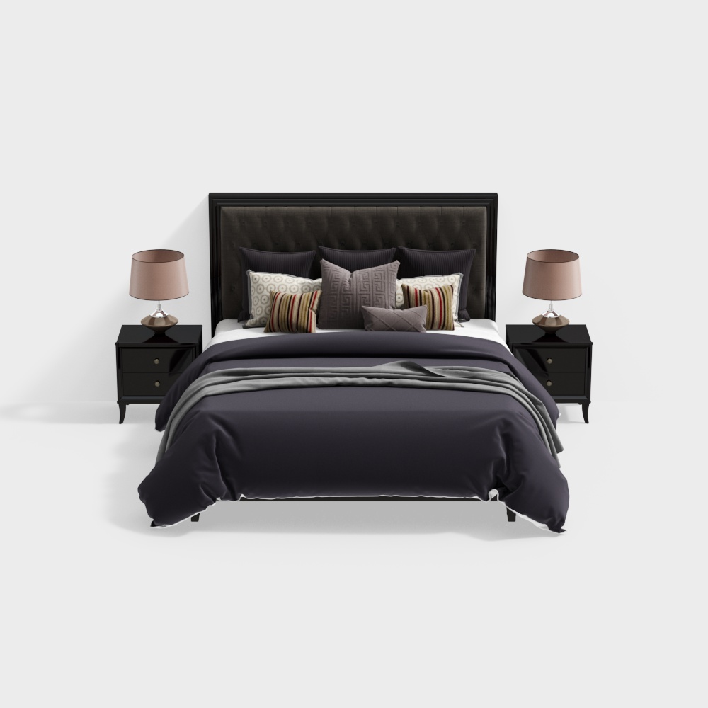 Combinaison de lit double américain