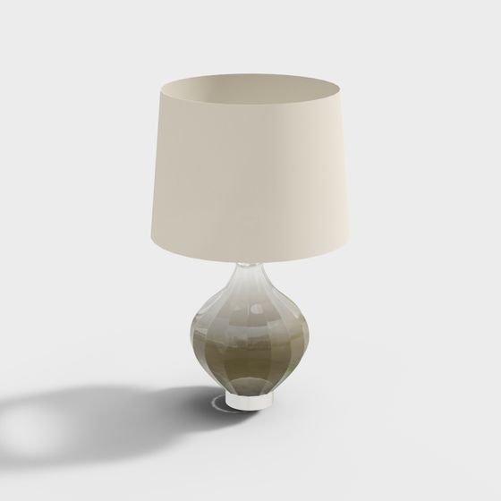 Elegant Table Lamp 3D model for Modern Interiors
