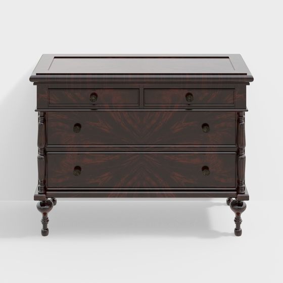 Classic Wooden Vanity 3D model