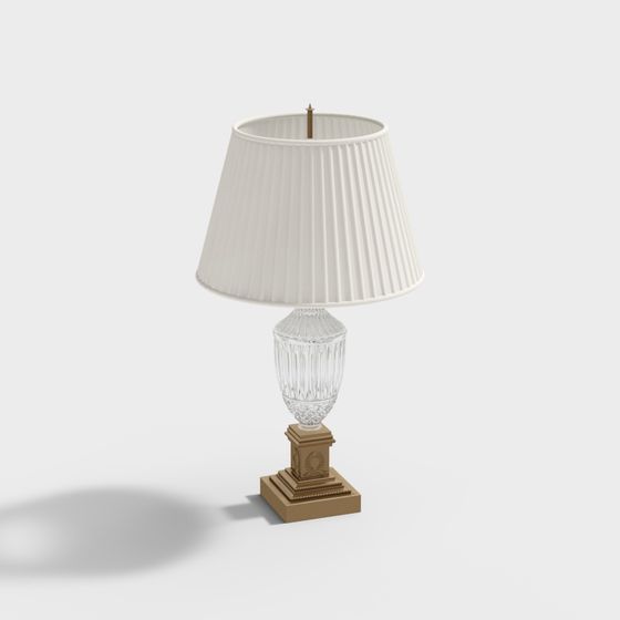 Stylish Low-Poly Table Lamp 3D model for Homes