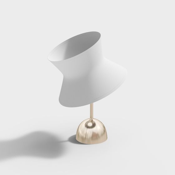 Stylish Low-Poly Table Lamp 3D model